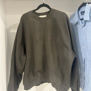 Essentials Fear of God Crewneck Sweatshirt - Olive